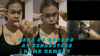 BARADONG ILONG DAHIL SA SINUS GANITO GAWIN HOME REMEDY YAKIK KU VLOG [upl. by Balduin]