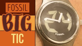 Vintage Fossil Big Tic Watch Review [upl. by Ahsinawt907]