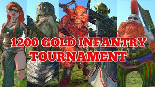 1200 Gold Infantry Tournament Total War Warhammer 3 [upl. by Ire]