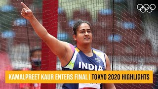 Kamalpreet Kaur enters Olympic final  Tokyo2020 Highlights [upl. by Rutra]