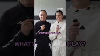 Katie McCabe and Kyra CooneyCross play MOST LIKELY TO 😂 PART 1 shorts [upl. by Bruning]