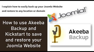 Back up and Restore your Joomla Website using Akeeba Backup and Akeeba Kickstart [upl. by Aneeuq]