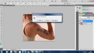 Video Aula Photoshop CS5 em português  Como fazer uma tatuagem virtual HD [upl. by Ventre]