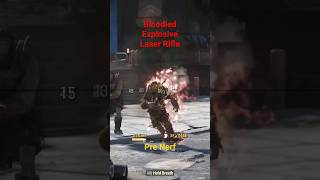 Bloodied Explosive Laser Rifle PRE NERF fallout76 legacy legacyexplosive [upl. by Marjana]