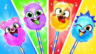 Yummy Cotton Candy Song 😻🌈  Funny Kids Songs 😻🐨🐰🦁 And Nursery Rhymes by Baby Zoo [upl. by Clerissa]