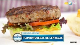 Hamburguesas de carne y lentejas con mayonesa naranja [upl. by Field921]