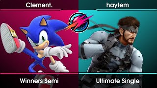 NOVA BXL August Edition Winners Semi  Clement Sonic Vs haytem Snake SSBU Ultimate Tournament [upl. by Fulviah]