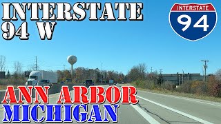 I94 West  Ann Arbor  Michigan  4K Highway Drive [upl. by Erehs]