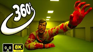 MrBeast Zombie 360° Chase You at the Backrooms  360 VR Video Horror  Scary VR 3D 8K Animation [upl. by Trilly]