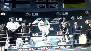 F1 hungarian Grand Prix 2013 podium [upl. by Nautna692]