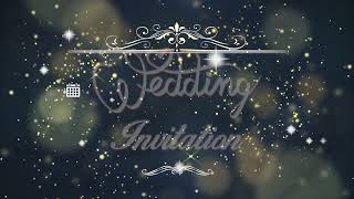 Animated Wedding Invitation Video  Free Wedding invitation video  Free amp Blank 0383 [upl. by Verene]