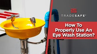 How To Use Eye Wash Station Prevent Serious Eye Injury [upl. by Palladin]