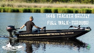 1448 Tracker Grizzly quotfull walk throughquot jonboattobassboat [upl. by Changaris]