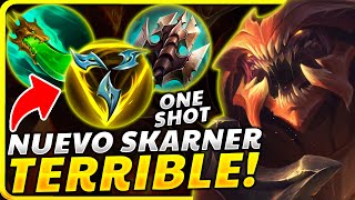 😱¡EL NUEVO REWORK de SKARNER y LA BUILD TERRIBLE que ONE SHOTEA de 3 AUTOATAQUES BRUTAL [upl. by Enivid]