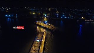 Ouverture nocturne du Pont  Survolez le beau spectacle [upl. by Samanthia]