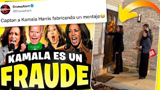 ESCÁNDALO de Kamala Harris Captada fabricando el MONTAJE más RIDÍCULO de la historia 🤣 [upl. by Chenee605]