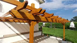 Pergola addossata fai da te con laiuto di un professionista [upl. by Chernow686]