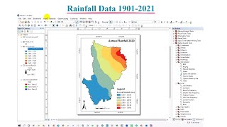 Download Rainfall Data 19012021 and Prepare Annual Rainfall Map [upl. by Eceinhoj]