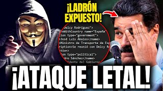 ANONYMOUS REGRESA Y ATACA CON TODO EL REGIMEN DE NICOLAS MADURO ✊🇻🇪 REVELA GRANDES SECRETOS [upl. by Ttirb613]