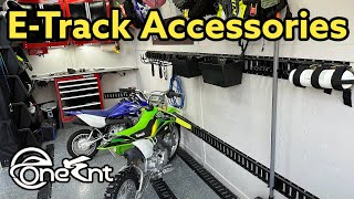 Enclosed Cargo Trailer Etrack Accessories  The Best Way To Secure Dirt Bikes  Onesnt [upl. by Aglo771]