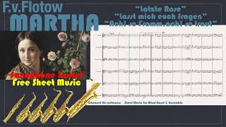 FlotowMARTHA Saxophone Sextet Free Sheet Music Download 06 rusticana Ensemble Collection [upl. by Resneps891]