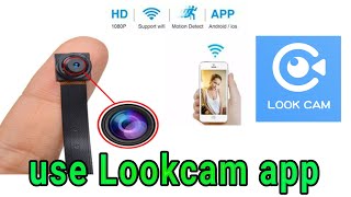 How to setup mini spy camera with lookcam app [upl. by Rahas]