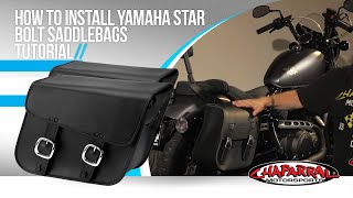 How to install Yamaha Star Bolt Saddlebags Tutorial [upl. by Esinad]