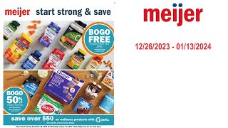 Meijer Weekly Ad US  12262023  01132024 [upl. by Gusta174]