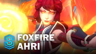 Foxfire Ahri Wild Rift Skin Spotlight [upl. by Niwrehs233]