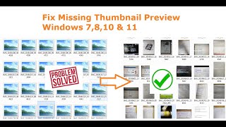 PictureImage Thumbnails not Showing Windows 7 8 81 10 and 11 [upl. by Clemmie]