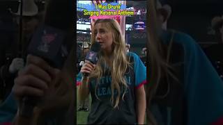 Ingrid Andress Singing I Was Drunk National Anthem shorts ingridandress iwasdrunk [upl. by Nodnek535]