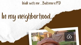 Baltimore Maryland evening walkLife as new comer in the USABaltimore slow evenings [upl. by Monetta]