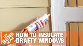 How to Insulate Windows  Window Insulation Kit  The Home Depot [upl. by Geldens]