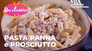 🔥 PASTA PANNA e PROSCIUTTO  il CLASSICO SALVACENA😍✨ [upl. by Atteuqaj]