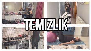 TEMİZLİK 🧼  Çamaşır 🧹 Bulaşık  Pilates  temizlikvlog [upl. by Aikcir]