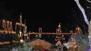 Locronan village illuminé en Finistère [upl. by Eitsirk]