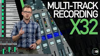 Multitrack Recording Setup  Behringer X32 [upl. by Antonie]