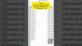 Find Closest Contractors to a Client using Excel [upl. by Anairuy]