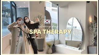 RELAXING DAY 💆🏻‍♀ SKIN THERAPY AT AREUKE SPA HONGDAE 🇰🇷 giveaway  Erna Limdaugh [upl. by Aihsikal726]