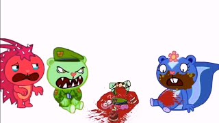 FLIPPY VS PETUNIA  FLIPPY X FLAKY  HAPPY TREE FRIENDS [upl. by Irisa]