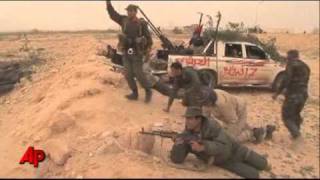 Raw Video Libyan Rebels Attack Oil Port [upl. by Cavuoto]