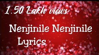 Nenjinile Nenjinile song with Lyrics நெஞ்சினிலே Uyire movie [upl. by Annid679]