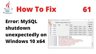 FIXED XAMPP Error MySQL shutdown unexpectedly  This may be due to a blocked port Issue 3306 [upl. by Blumenthal329]