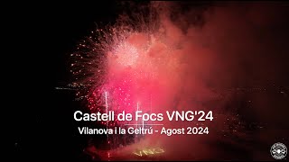 Castell de Focs de Vilanova i la Geltrú 2024 a Vista de Dron [upl. by Streeter]