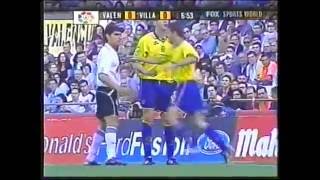 Valencia vs Villarreal 2003  La Liga  Full Match  English audio [upl. by Eirallam]