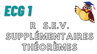 Théorèmes R sousespaces vectoriels SUPPLÉMENTAIRES [upl. by Tayib483]