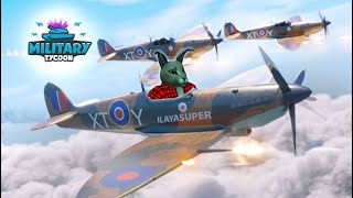 САМОЛЁТ SPITFIRE В ROBLOX MILITARY TYCOON А ТАКЖЕ МНОГОЕ ДРУГОЕ [upl. by Karlene]