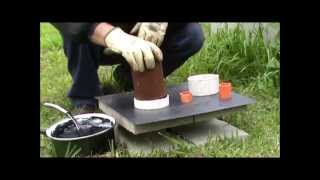 PVC mould test charcoal briquettes Part 4 of 5 [upl. by Huff]