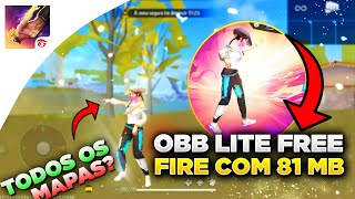 📲 OBB LITE FREE FIRE COM 81 MB  GRÁFICO DE MINECRAFT ATUALIZADO 2024 [upl. by Nitsua]