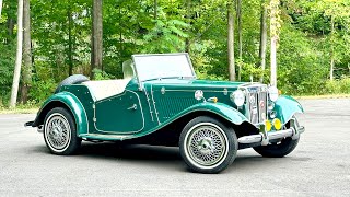 1986 London Roadster MG TD MGTD Replica FOR SALE AT CHICAGO CAR CLUB [upl. by Ecidnak]